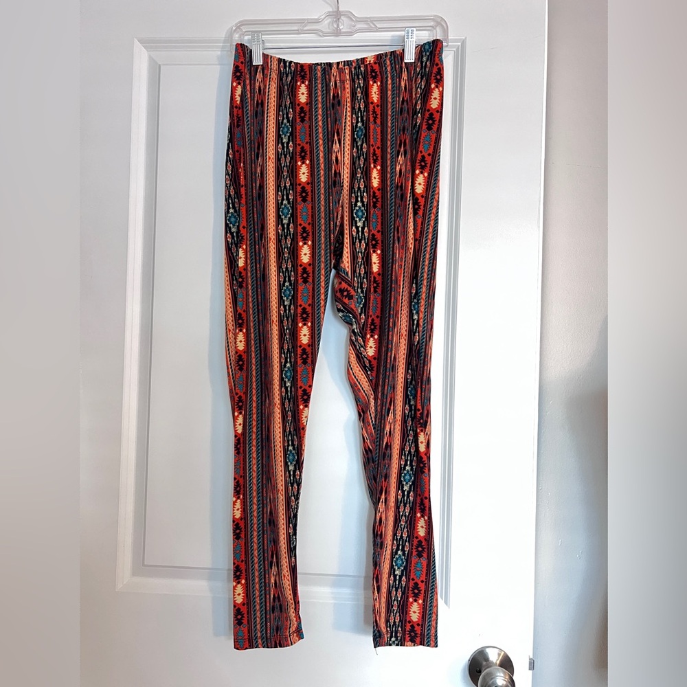 Funky Orange Print Pants